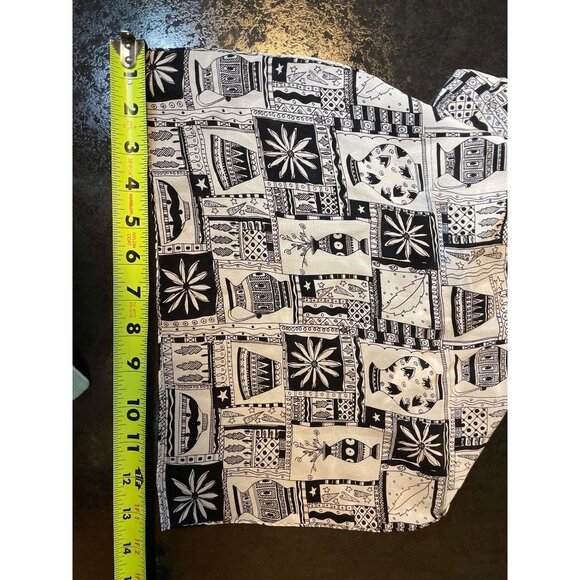 Black White Design Long Decorative Scarf - Picture 3 of 4
